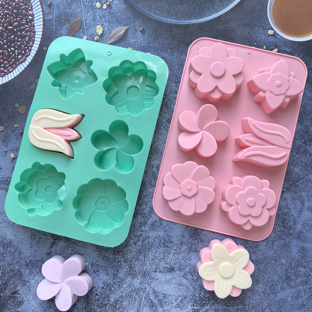 Soap Making Kit For Beginners - Moules en silicone pour fleurs, différents