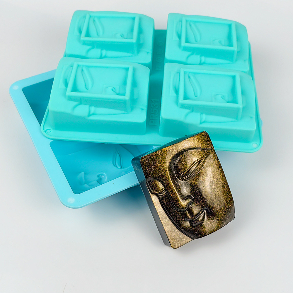 Soap Making Kit For Beginners - Moule de portrait de Bouddha en
