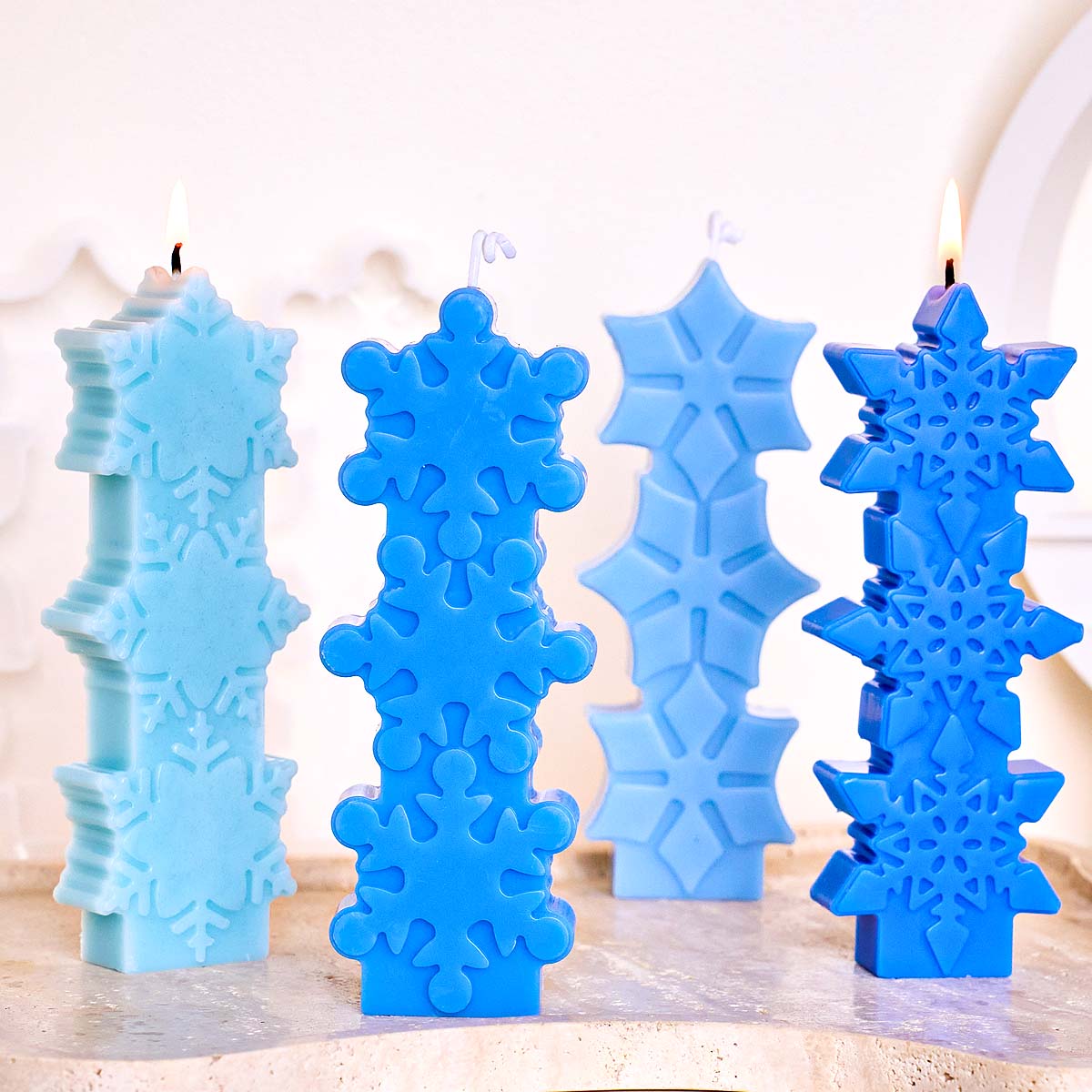 Moule à bougie flocon de neige - Soap Making Gifts avis et prix