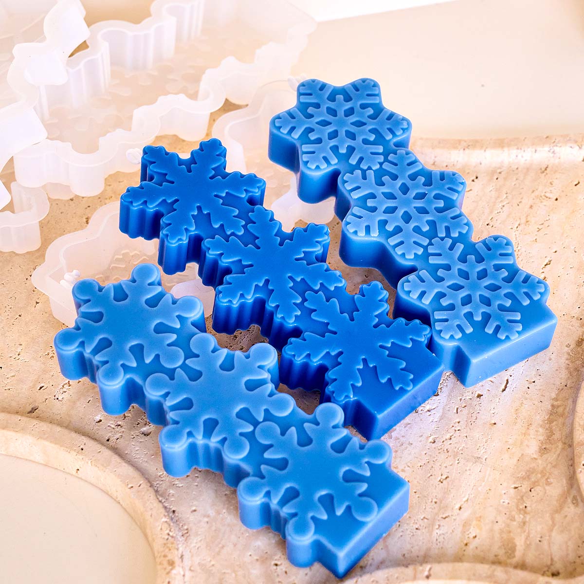 Moule à bougie flocon de neige - Soap Making Gifts avis et prix